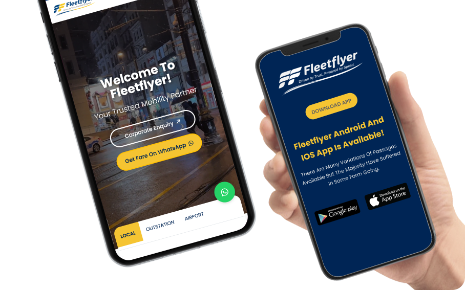 FleetFlyer Mobile App Interface Showcase